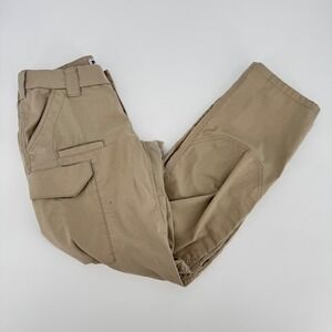 First Tactical Women's Cargo Pants Sz 6R Khaki Tan Ripstop Work Uniform Tactical